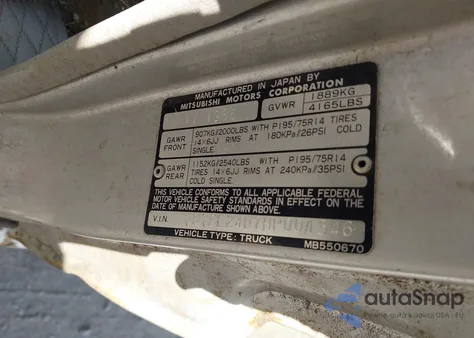 1987 Dodge Ram 50 z USA, uszkodzony, nr VIN JB7FL24D7HP001546